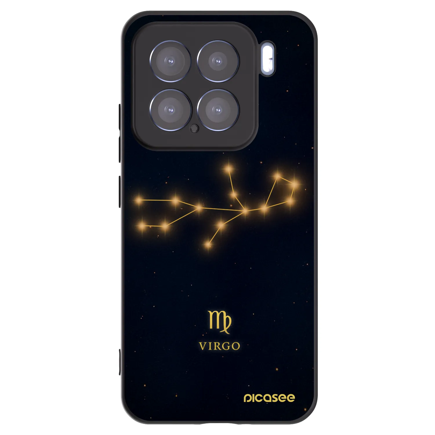 Picasee silikonowe czarne etui na Xiaomi 15 - VIRGO