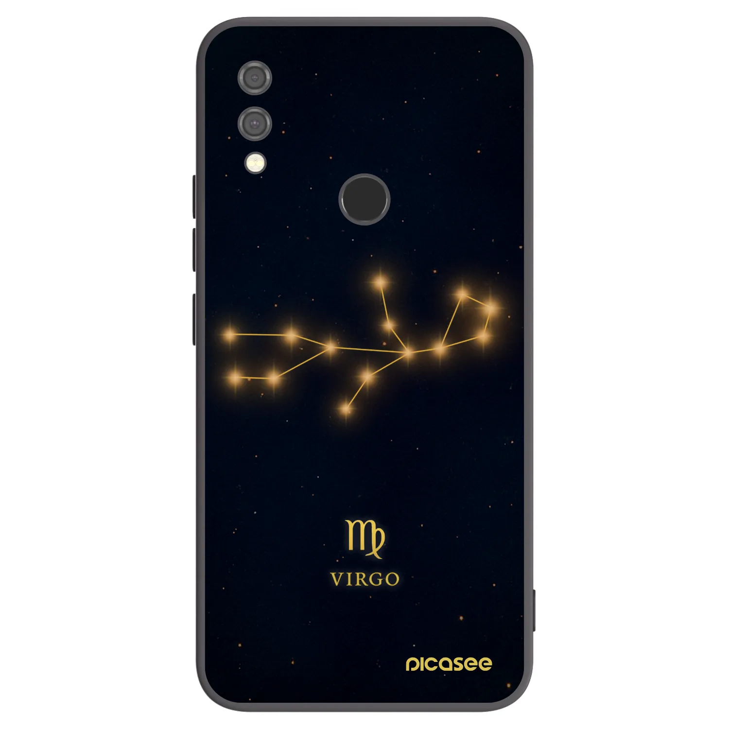 Picasee silikonowe czarne etui na Xiaomi Redmi Note 7 - VIRGO