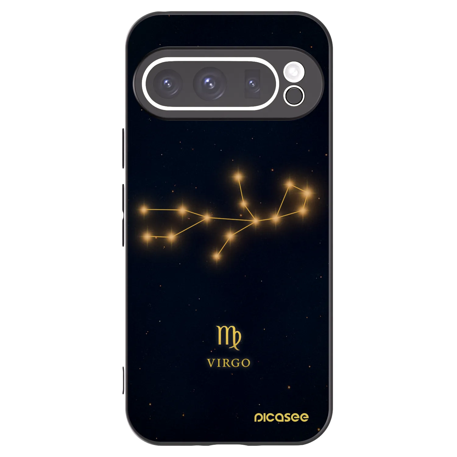 Picasee silikonowe czarne etui na Google Pixel 9 Pro - VIRGO