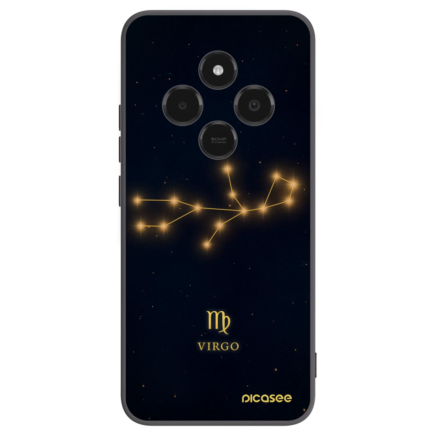Picasee silikonowe czarne etui na Xiaomi Poco C75 - VIRGO