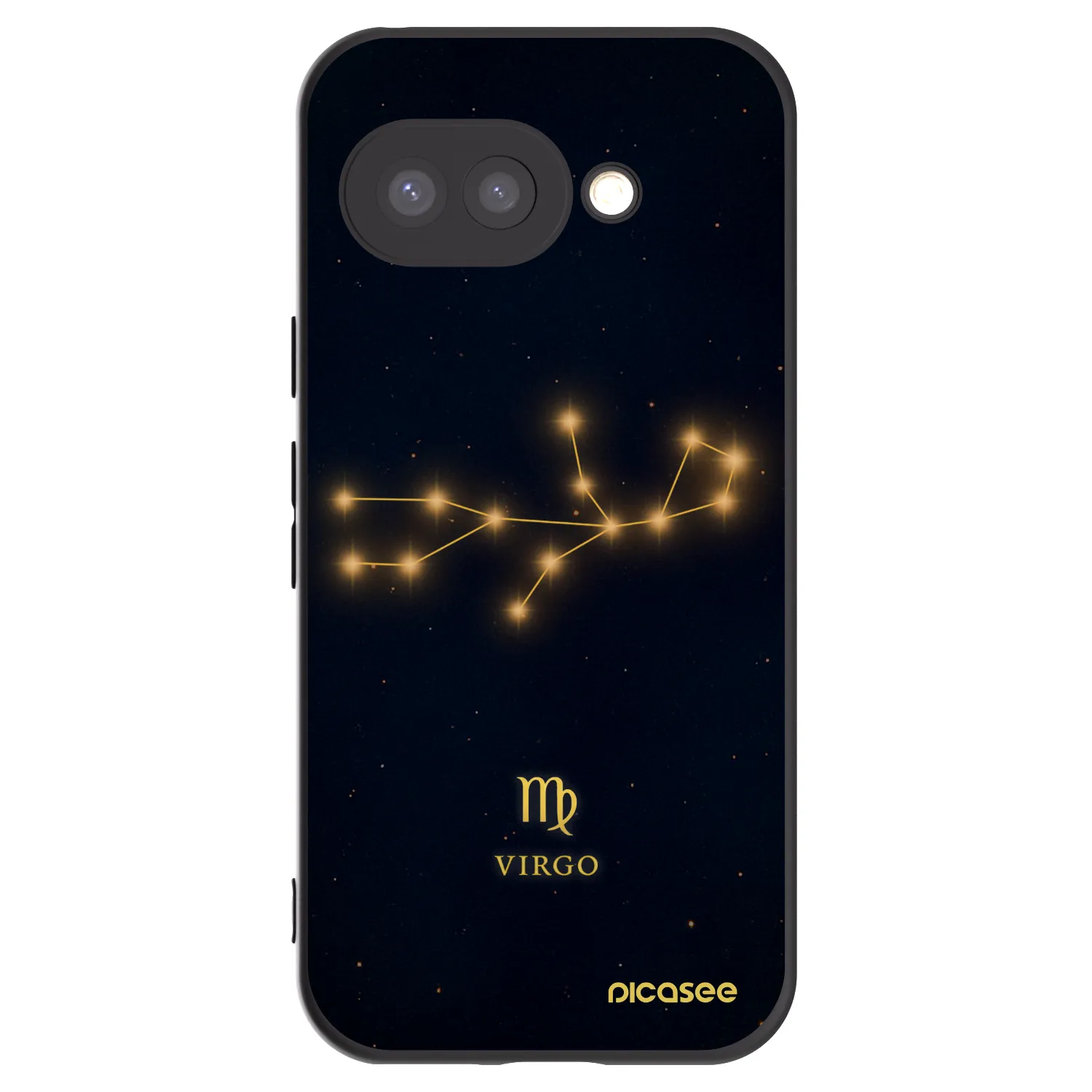 Picasee silikonowe czarne etui na Google Pixel 9a - VIRGO