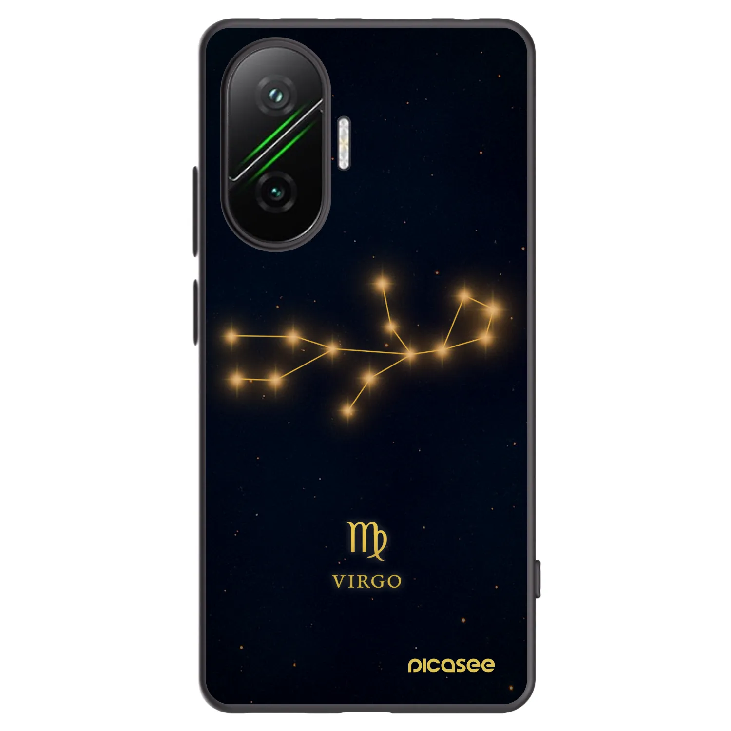 Picasee silikonowe czarne etui na Xiaomi Poco F7 5G - VIRGO