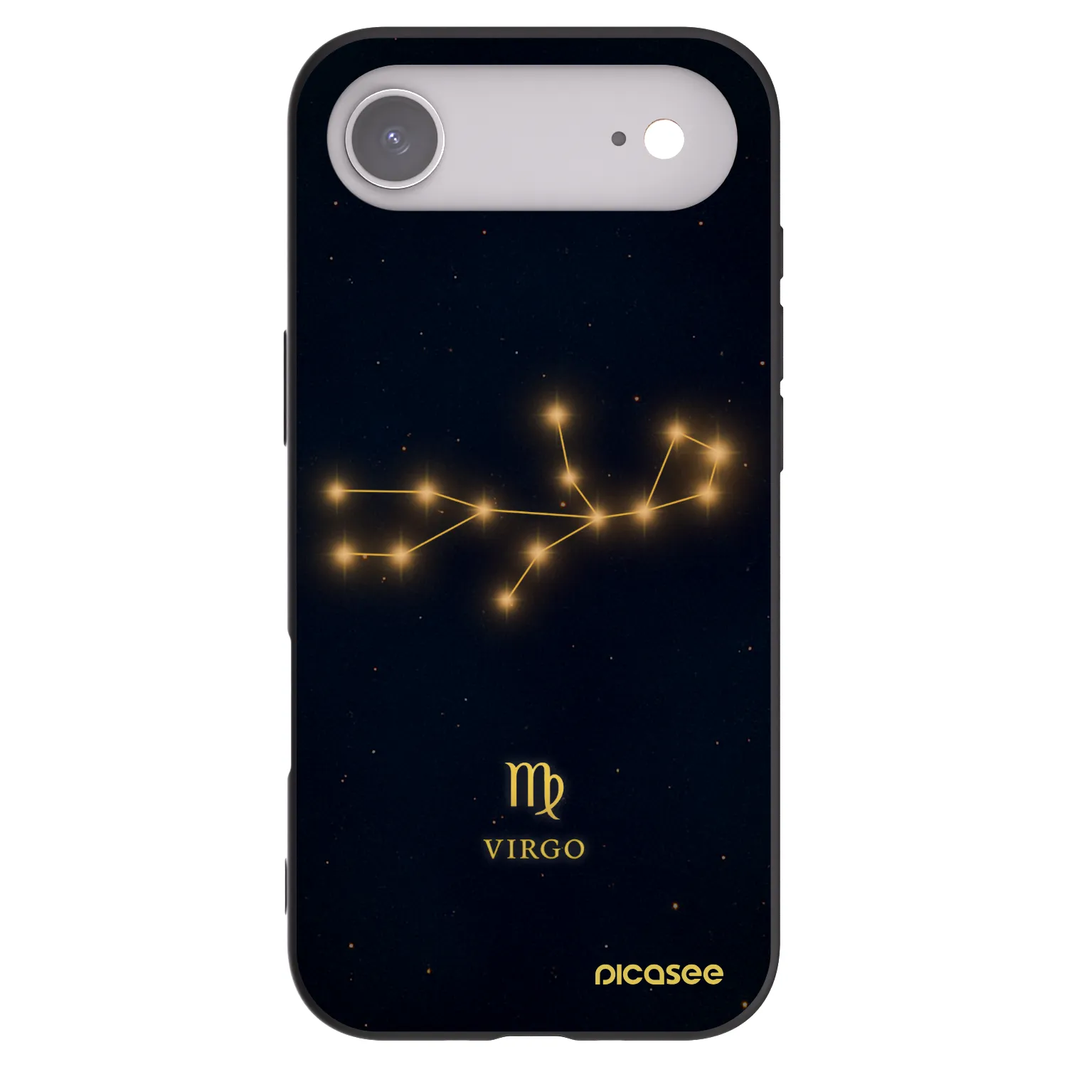 Picasee silikonowe czarne etui na Apple iPhone Air - VIRGO