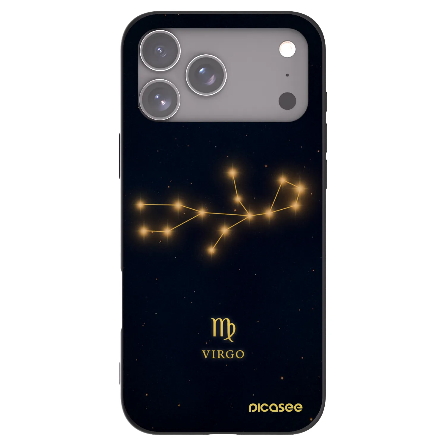 Picasee silikonowe czarne etui na Apple iPhone 17 Pro Max - VIRGO