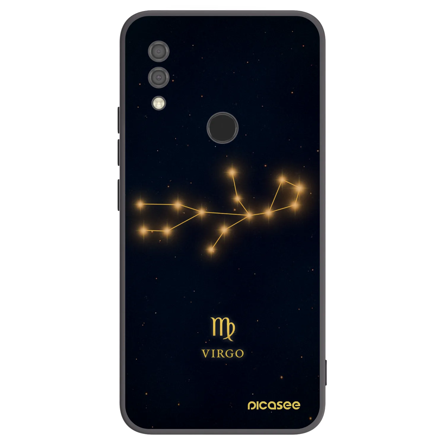 Picasee silikonowe czarne etui na Xiaomi Redmi 7 - VIRGO