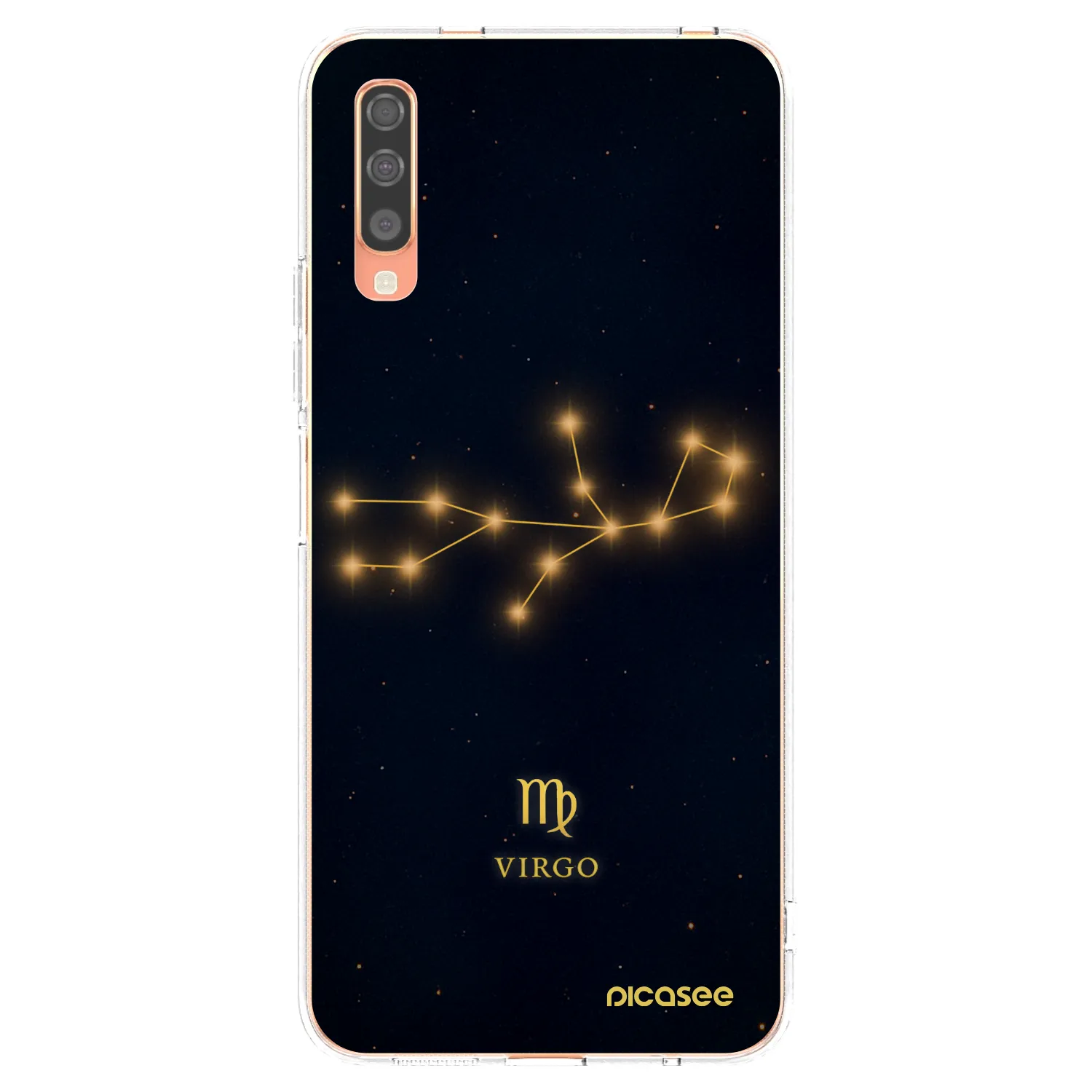 Picasee silikonowe przeźroczyste etui na Samsung Galaxy A70 A705F - VIRGO