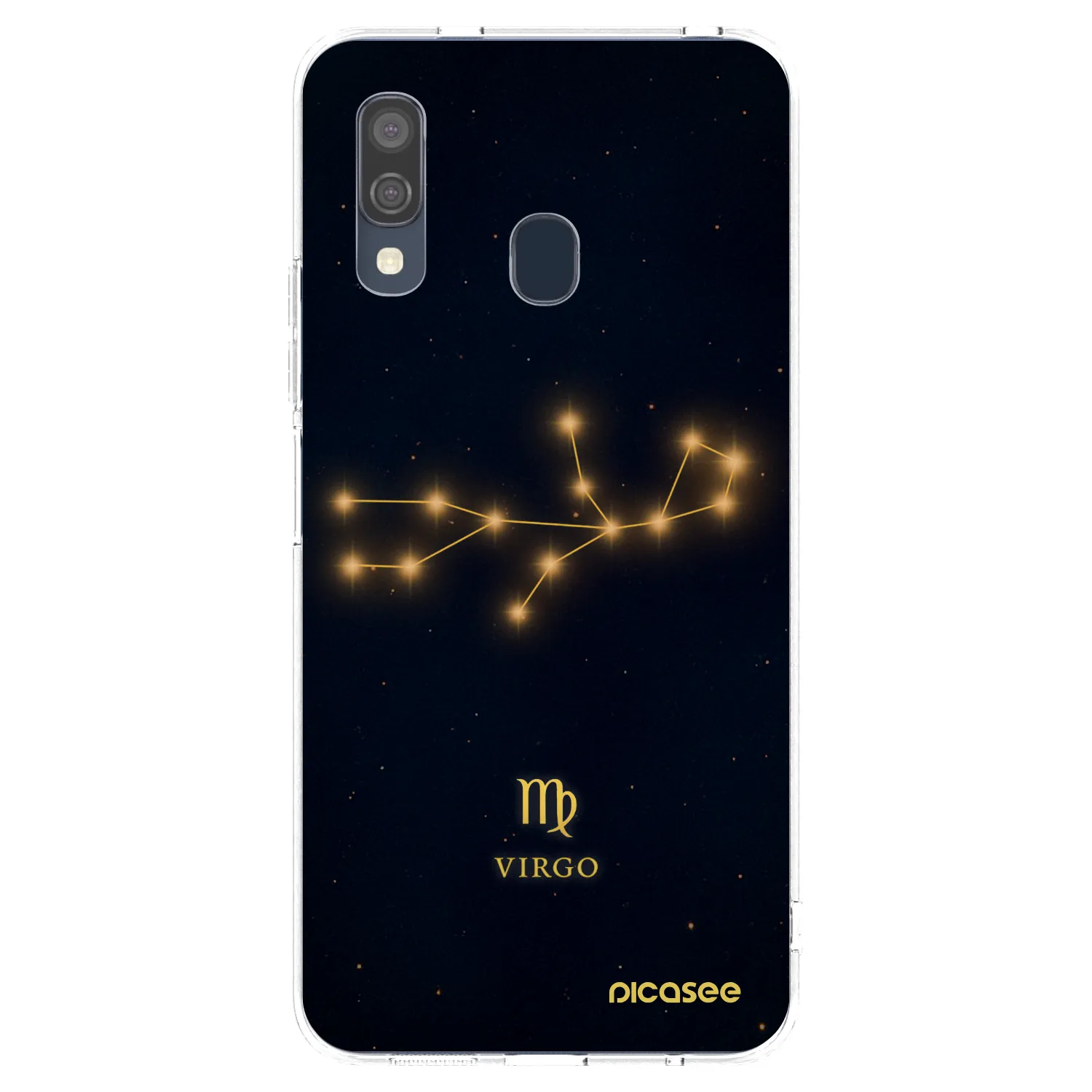 Picasee silikonowe przeźroczyste etui na Samsung Galaxy A40 A405F - VIRGO