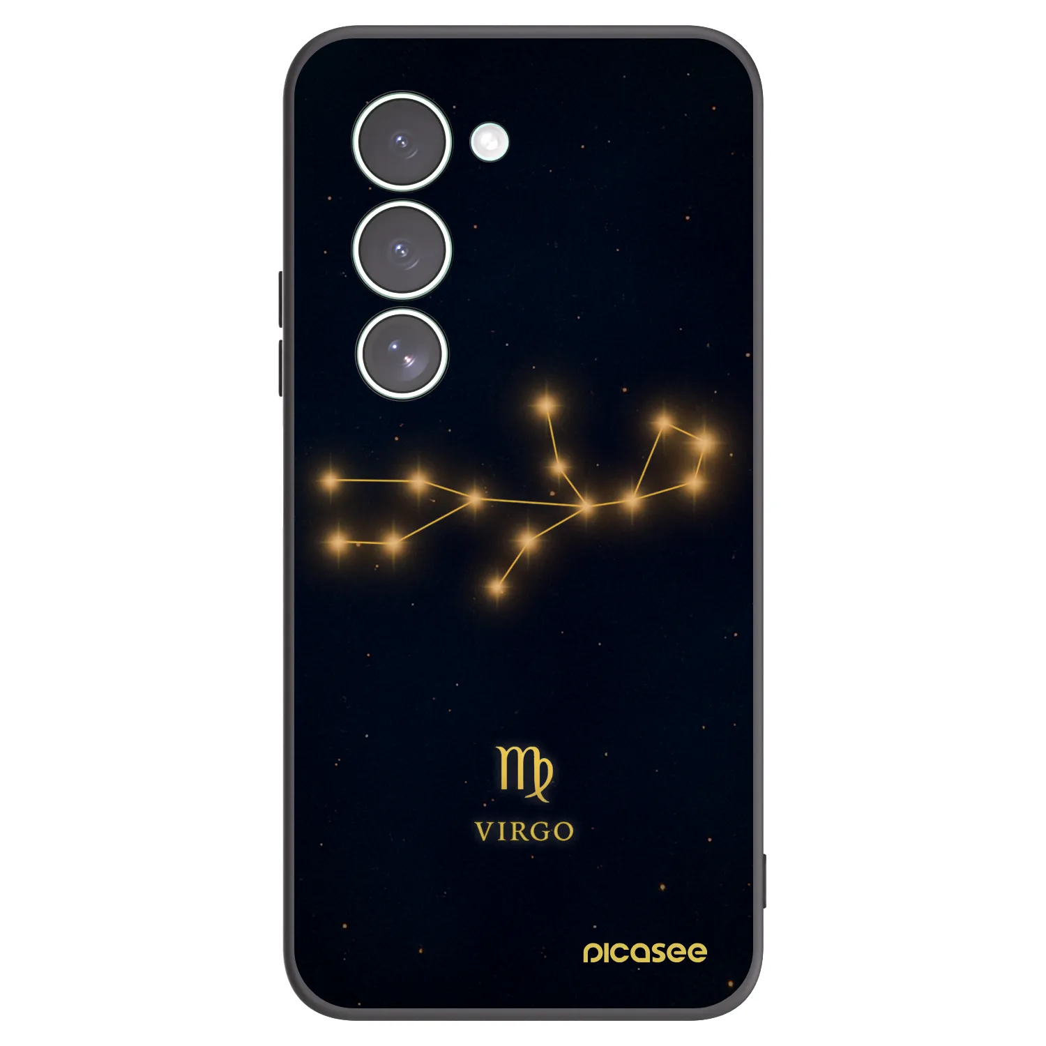 Picasee silikonowe czarne etui na Xiaomi Redmi 15 5G - VIRGO