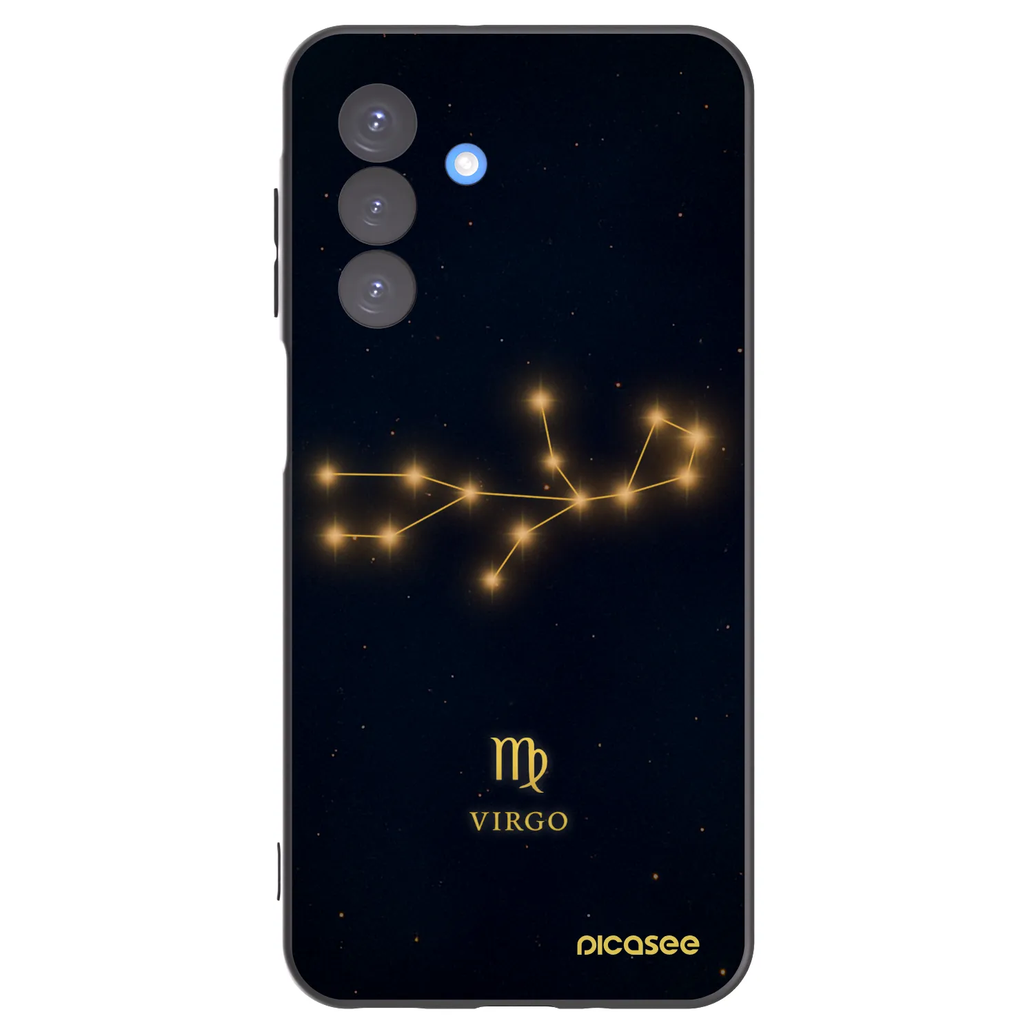 Picasee silikonowe czarne etui na Samsung Galaxy A17 5G - VIRGO