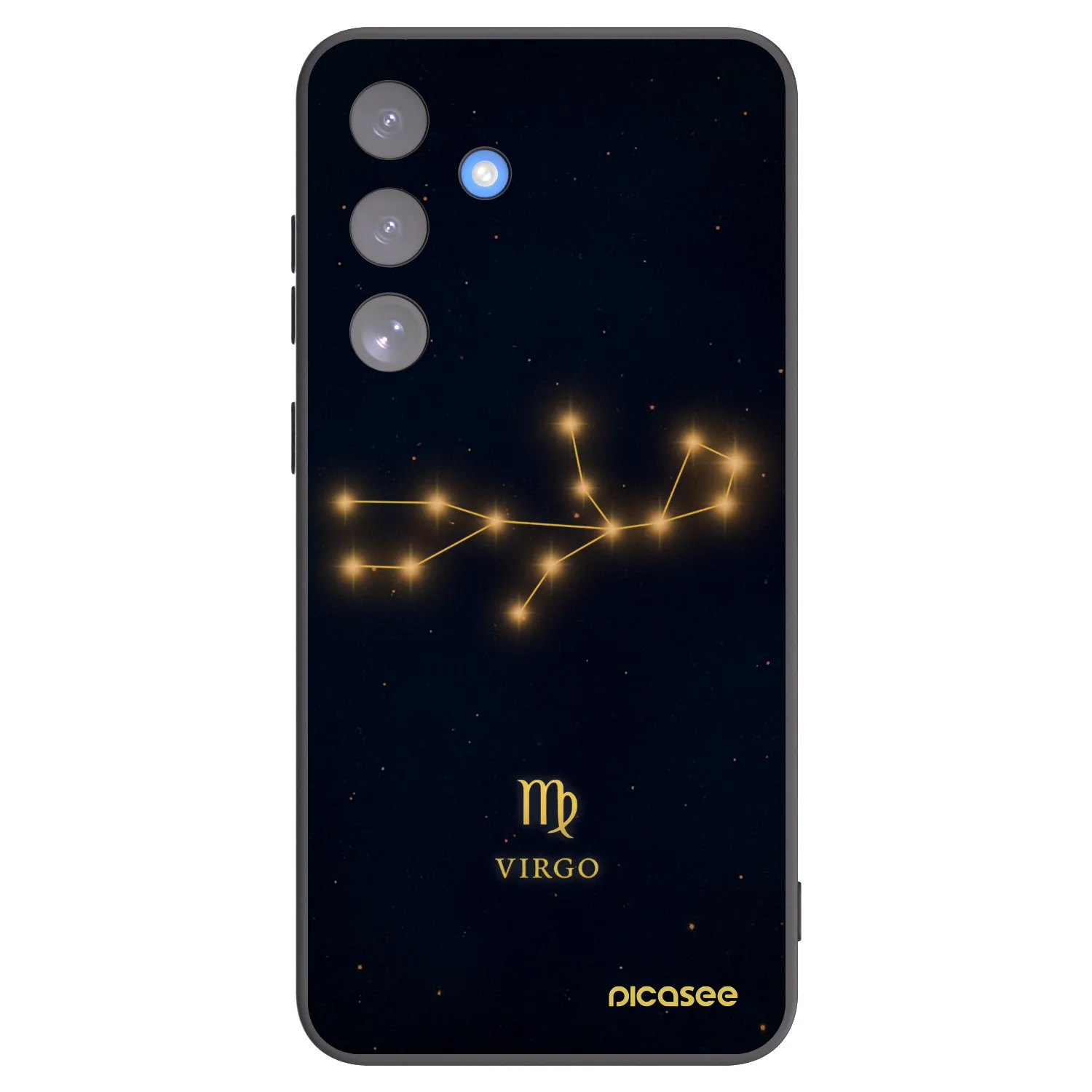 Picasee silikonowe czarne etui na Samsung Galaxy S25 FE 5G - VIRGO