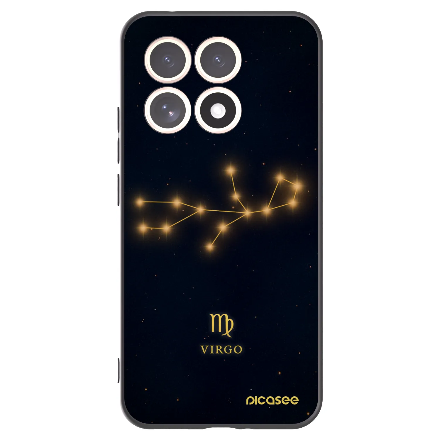 Picasee silikonowe czarne etui na Xiaomi 15T - VIRGO