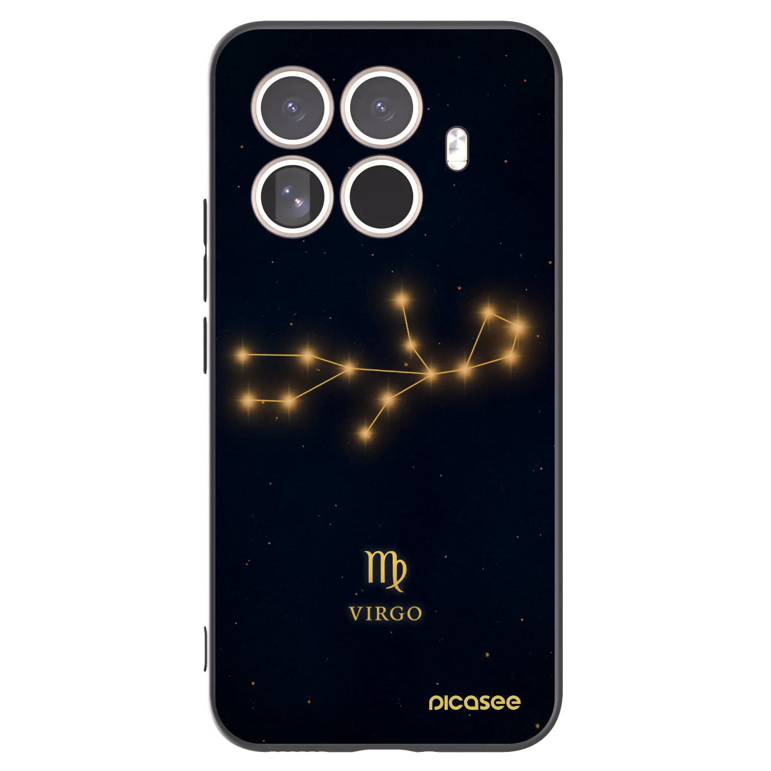 Picasee silikonowe czarne etui na Xiaomi 15T Pro - VIRGO