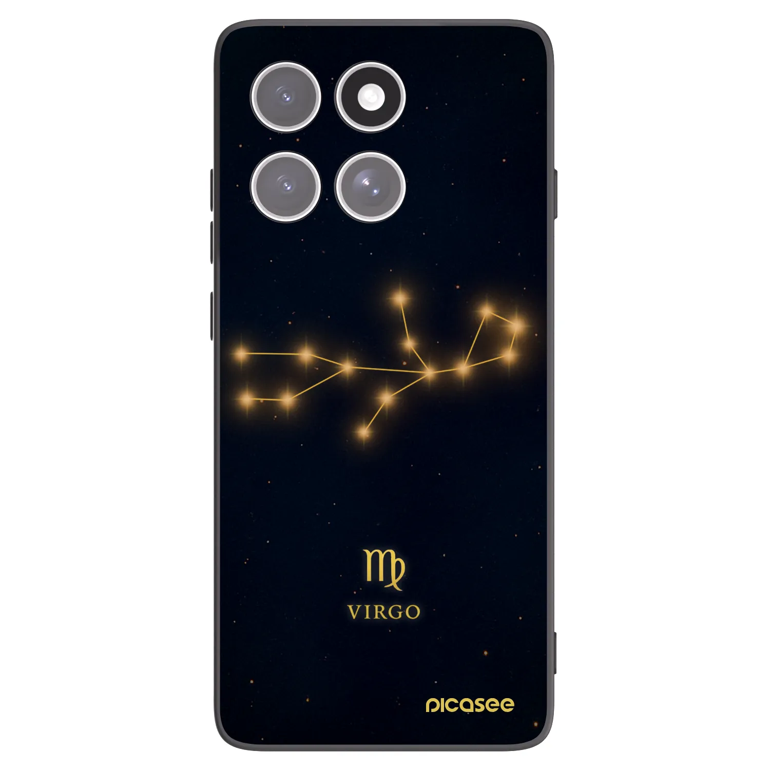 Picasee silikonowe czarne etui na Motorola Edge 60 Fusion - VIRGO