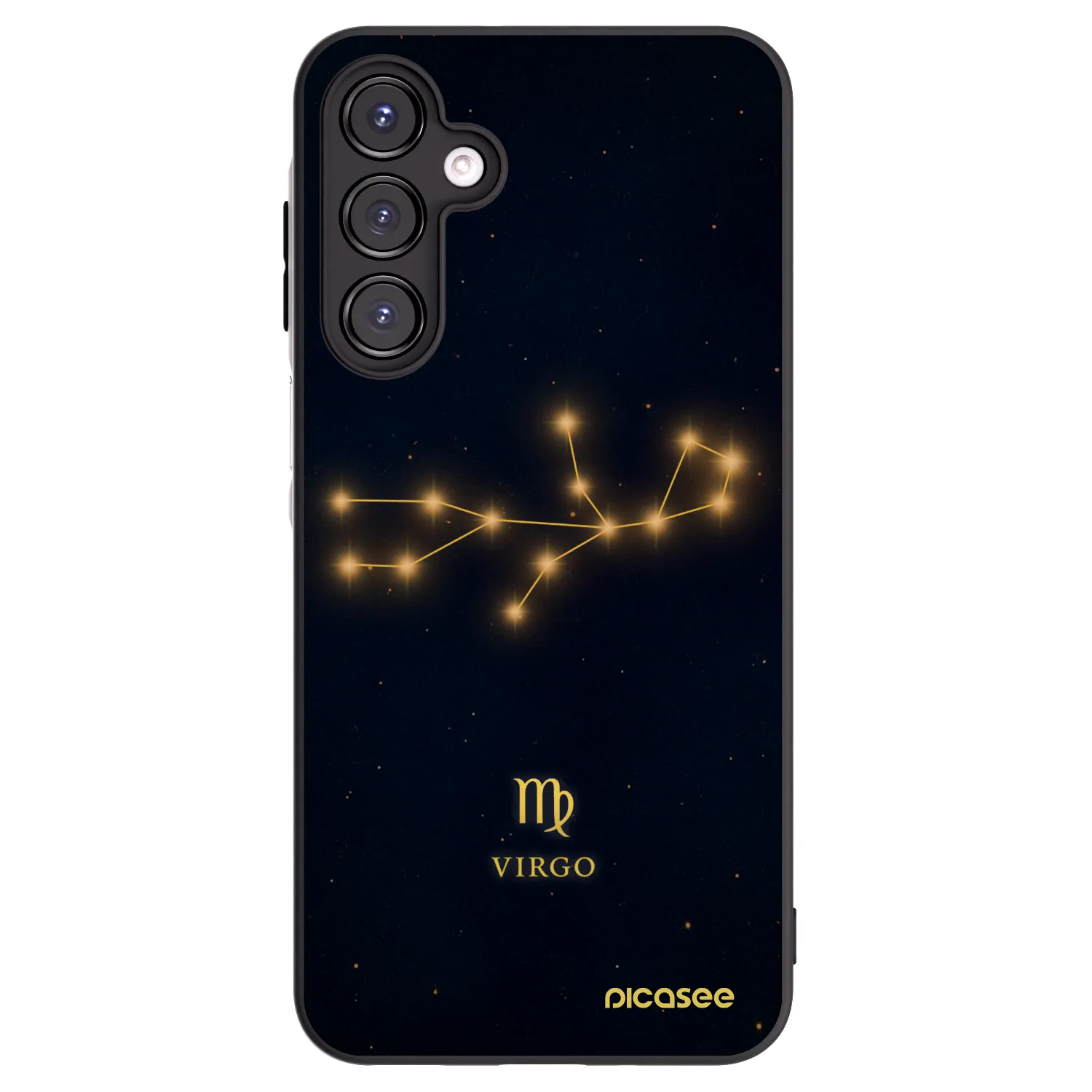 Picasee silikonowe czarne etui na Samsung Galaxy A16 4G - VIRGO