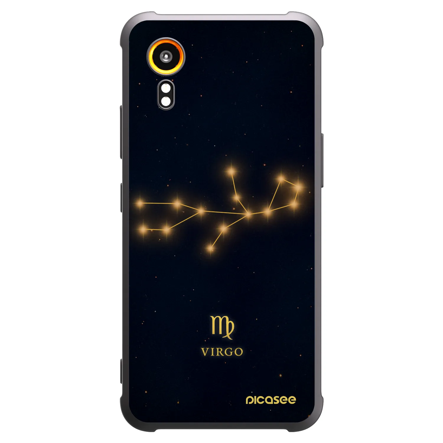 Picasee silikonowe czarne etui na Samsung Galaxy Xcover 7 - VIRGO