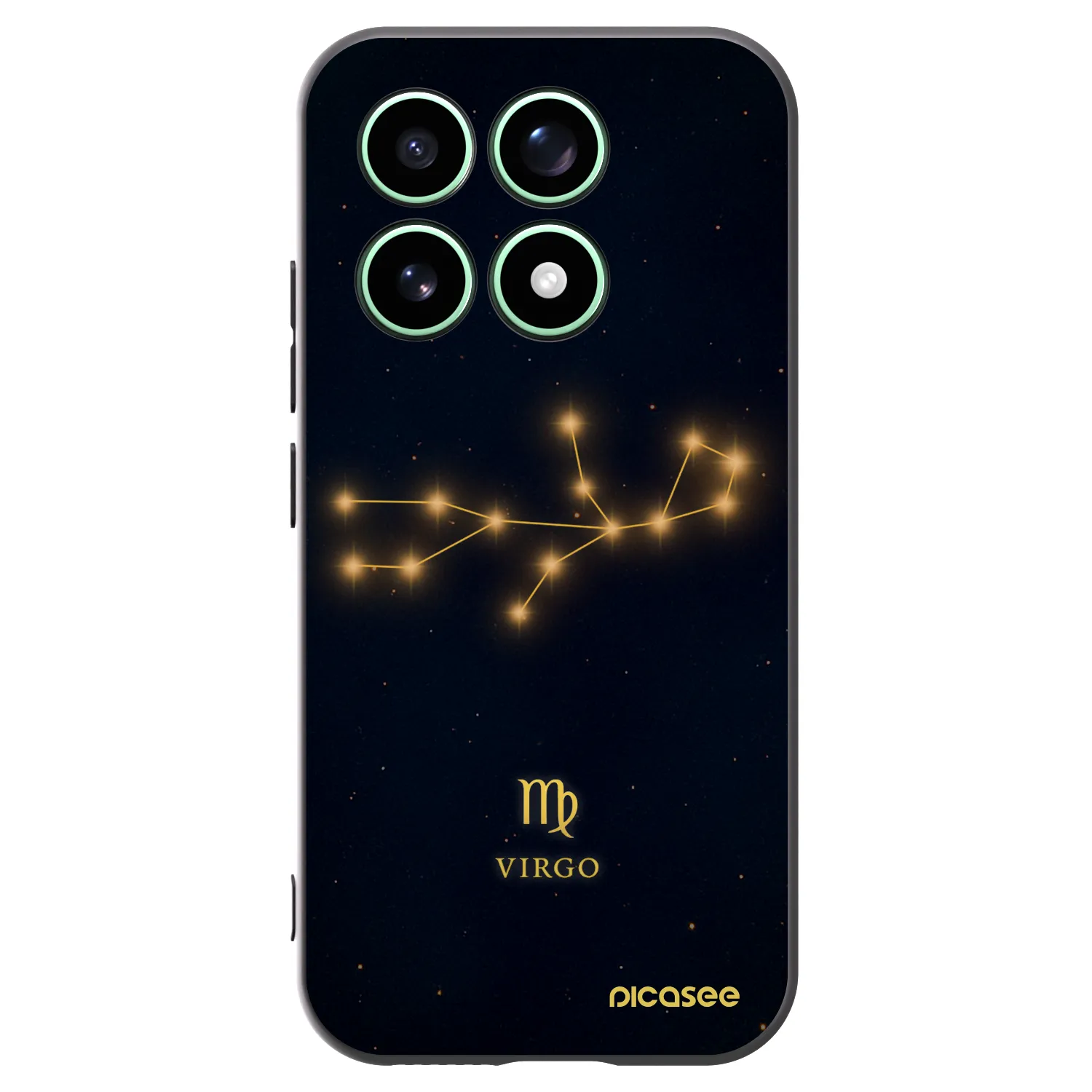 Picasee silikonowe czarne etui na Xiaomi 17 - VIRGO