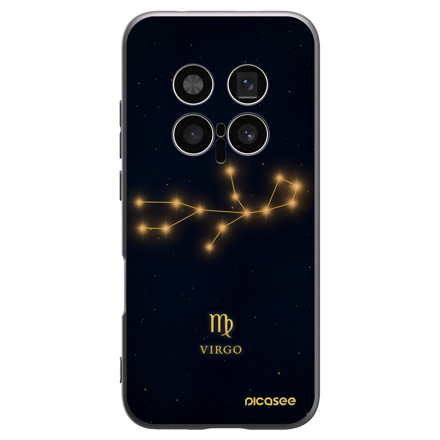 Picasee silikonowe czarne etui na Honor Magic8 Pro 5G - VIRGO