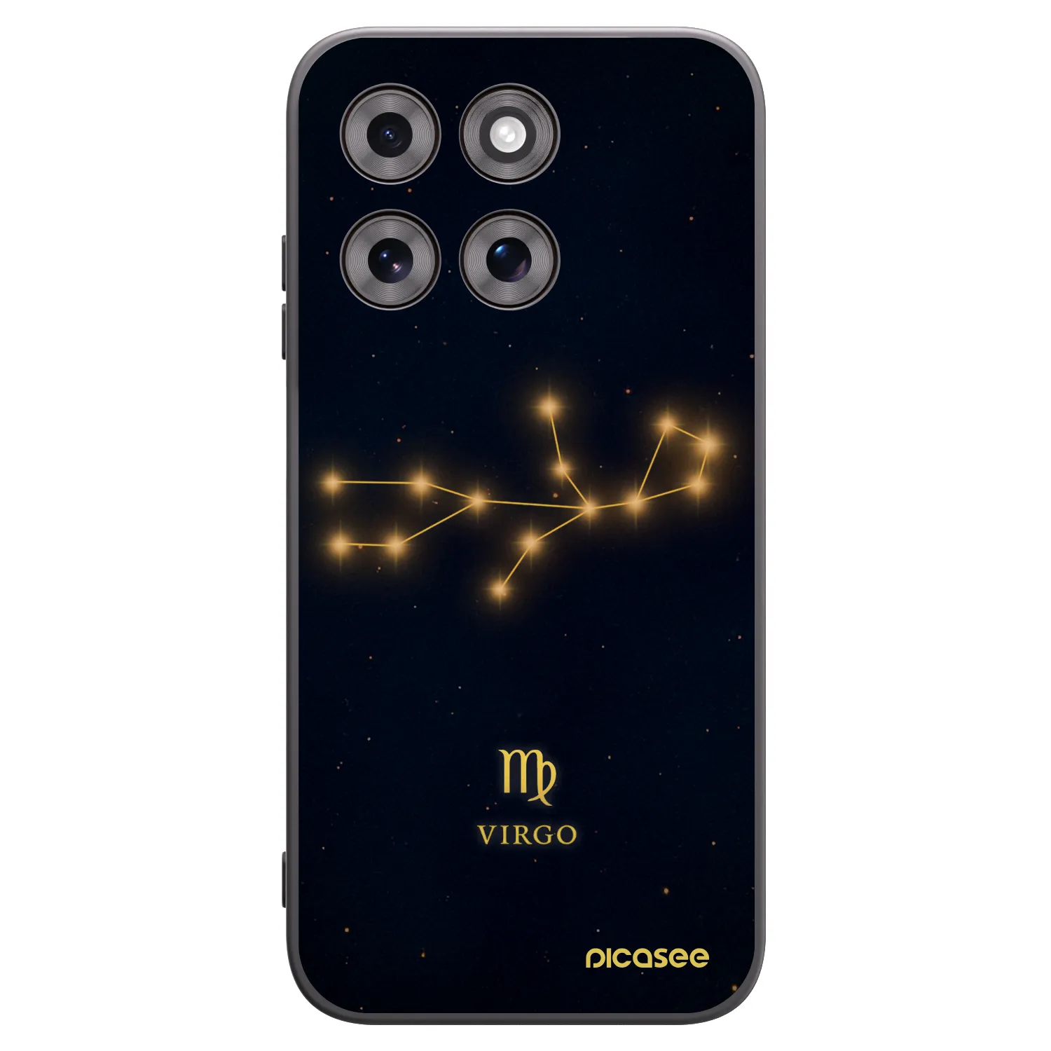 Picasee silikonowe czarne etui na Motorola Moto G77 - VIRGO