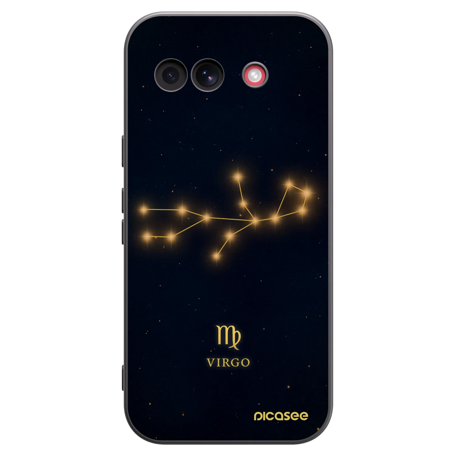 Picasee silikonowe czarne etui na Google Pixel 10a - VIRGO
