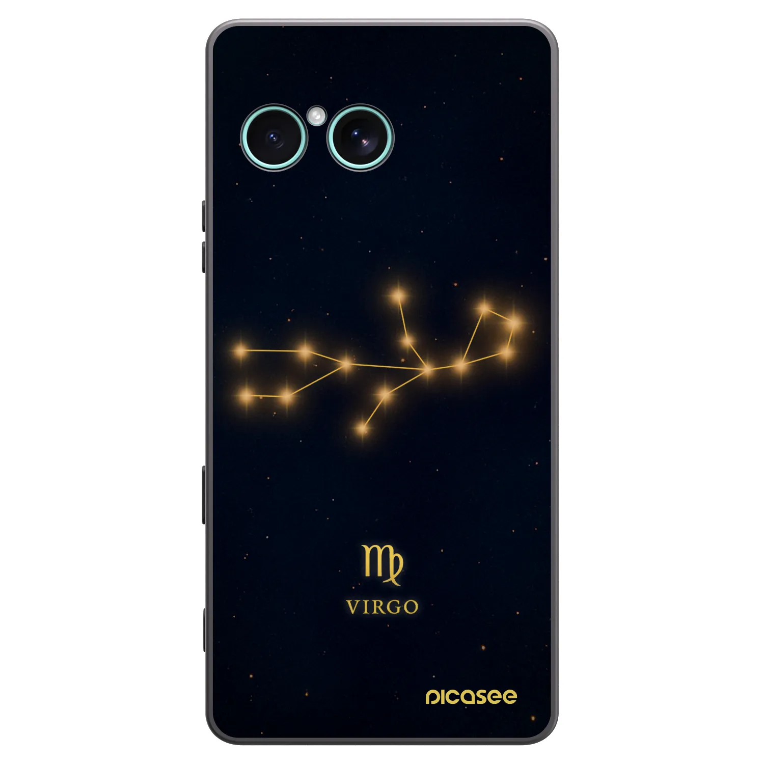 Picasee silikonowe czarne etui na Sony Xperia 10 VII - VIRGO