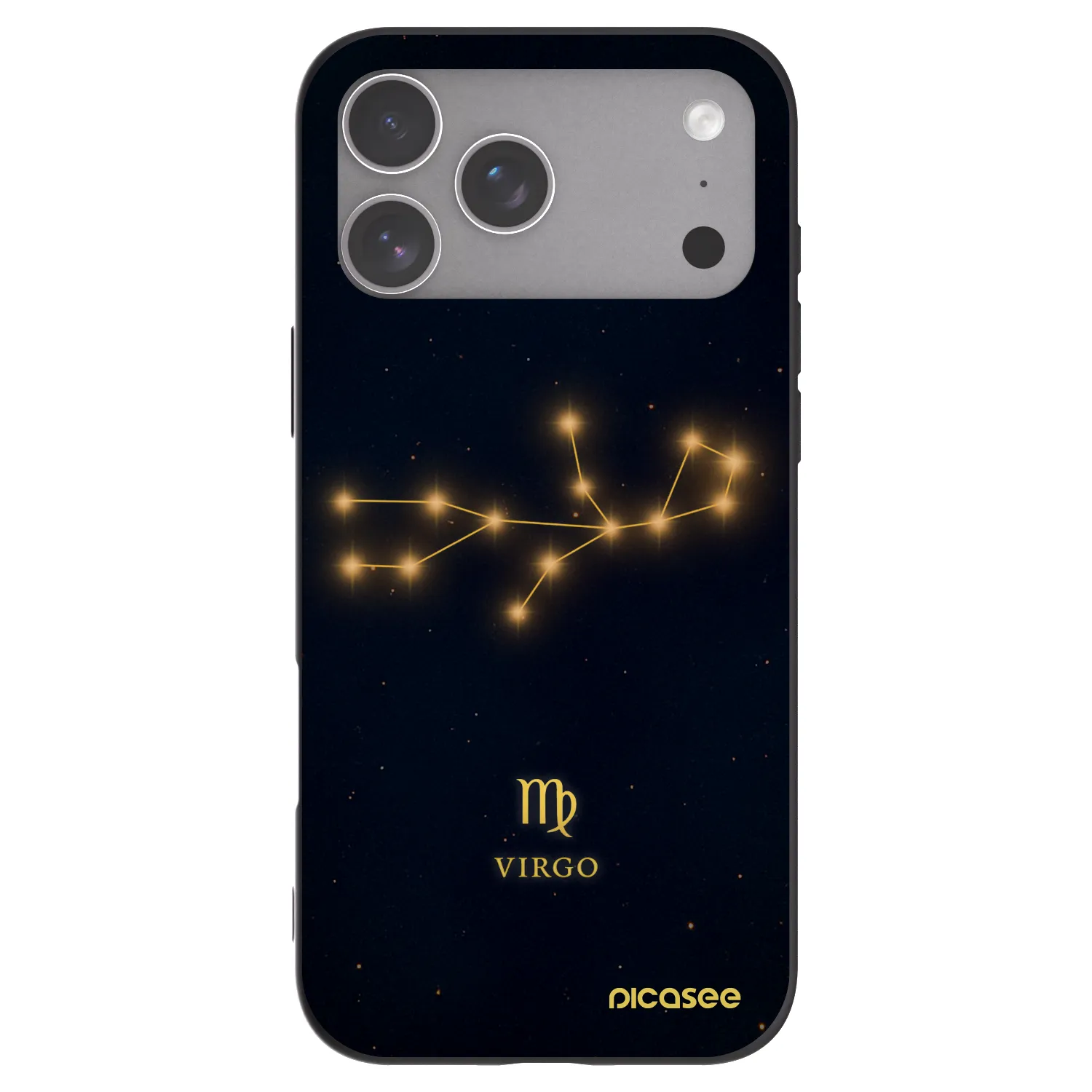 Picasee silikonowe czarne etui na Apple iPhone 18 Pro Max - VIRGO