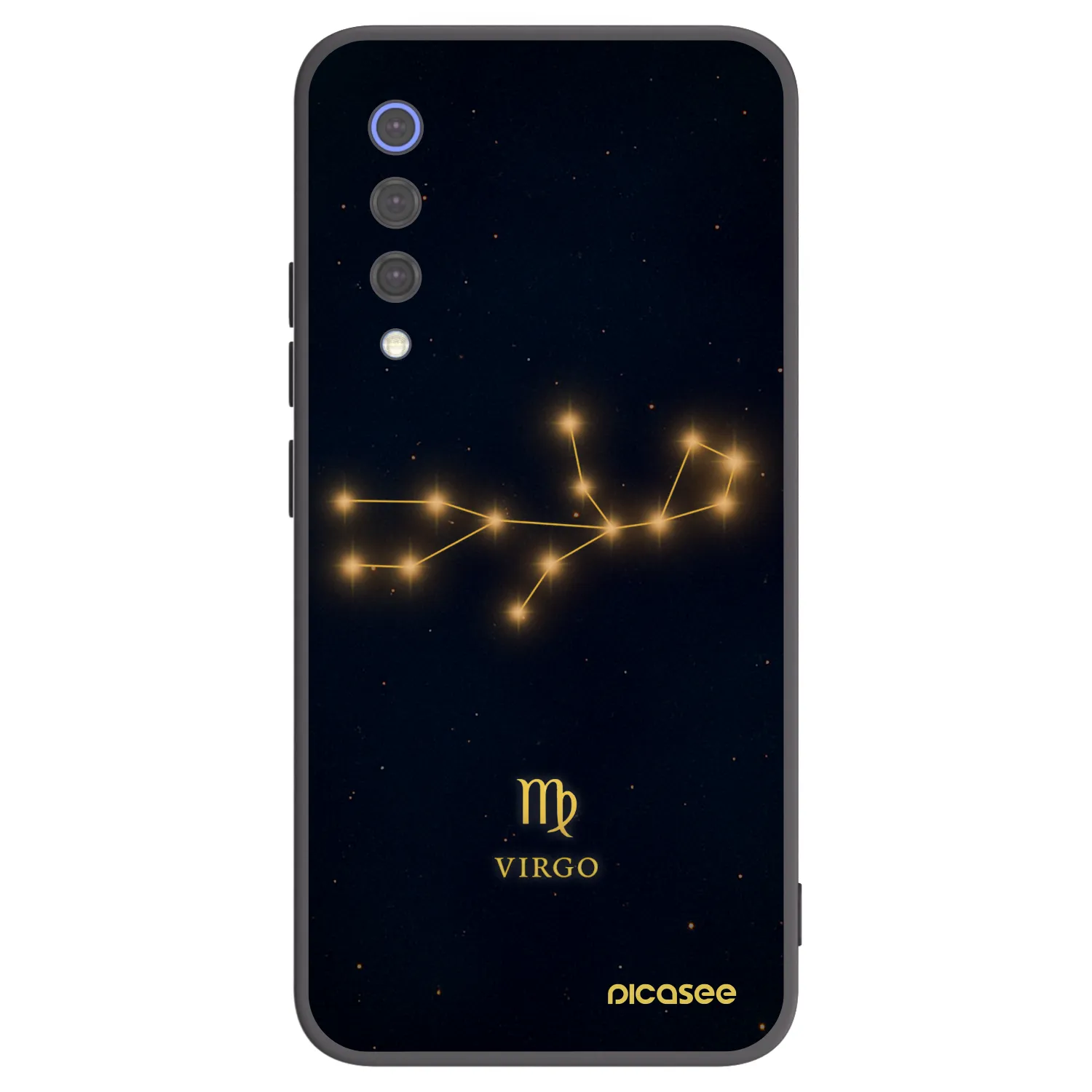 Picasee silikonowe czarne etui na Xiaomi Mi 9 SE - VIRGO