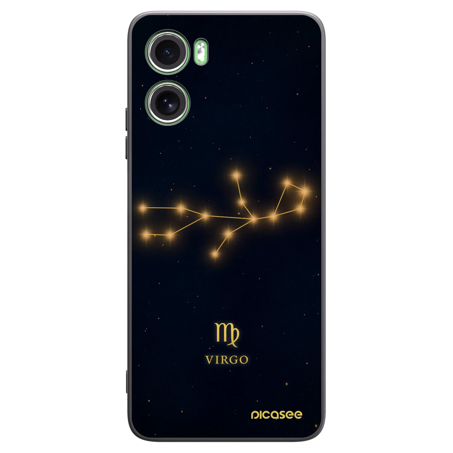 Picasee silikonowe czarne etui na Motorola Moto G06 - VIRGO