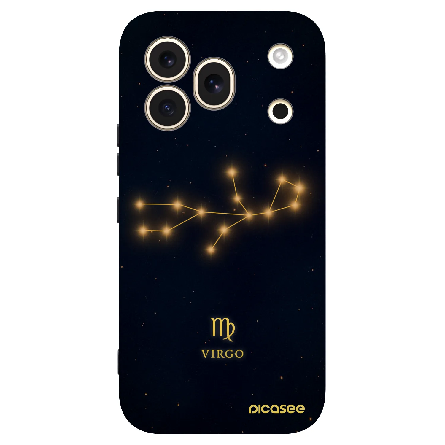 Picasee silikonowe czarne etui na Honor 600 Pro - VIRGO