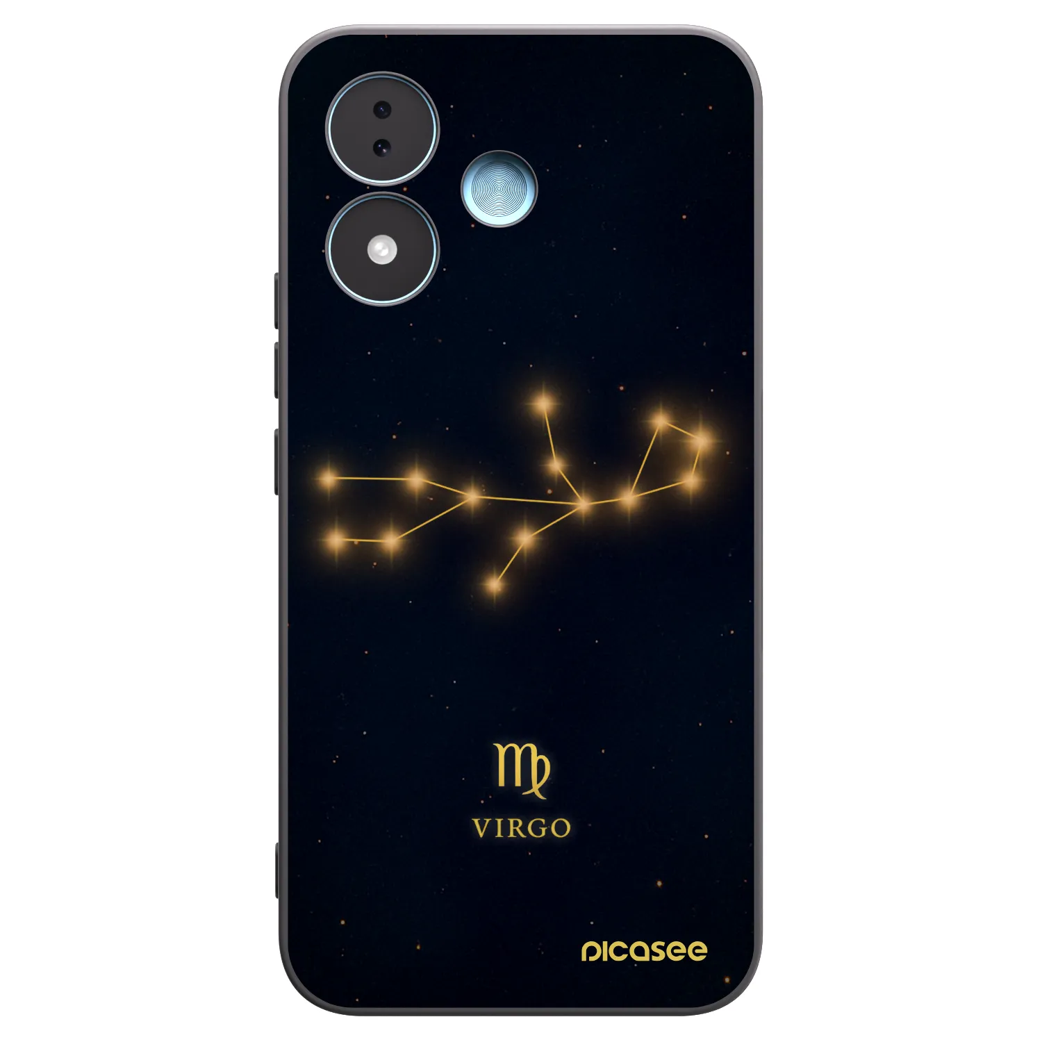Picasee silikonowe czarne etui na Xiaomi Redmi Note 17 5G - VIRGO
