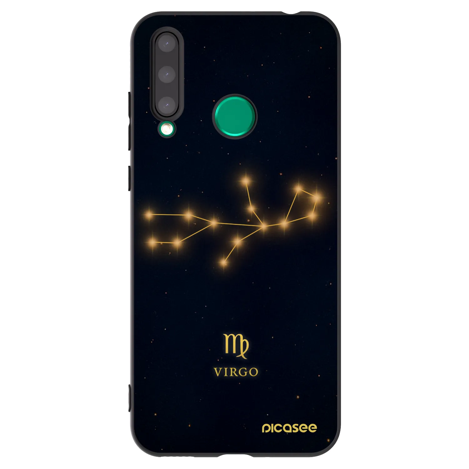 Picasee silikonowe czarne etui na Honor 20 Lite - VIRGO