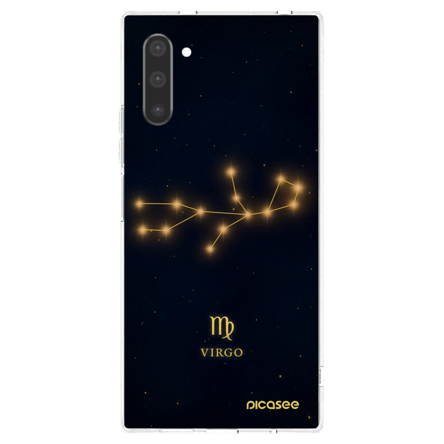 Picasee silikonowe przeźroczyste etui na Samsung Galaxy Note 10 N970F - VIRGO