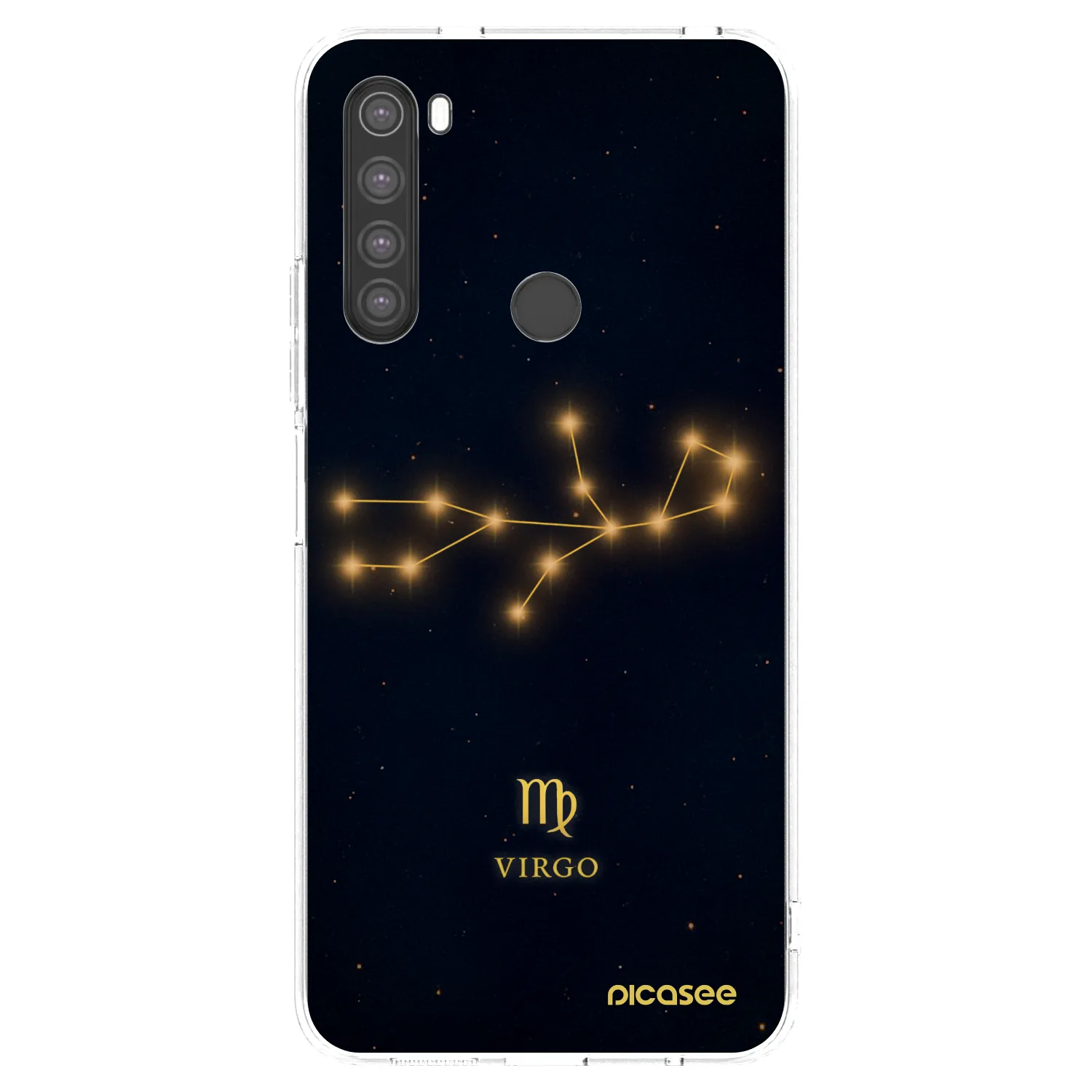 Picasee silikonowe przeźroczyste etui na Xiaomi Redmi Note 8 - VIRGO