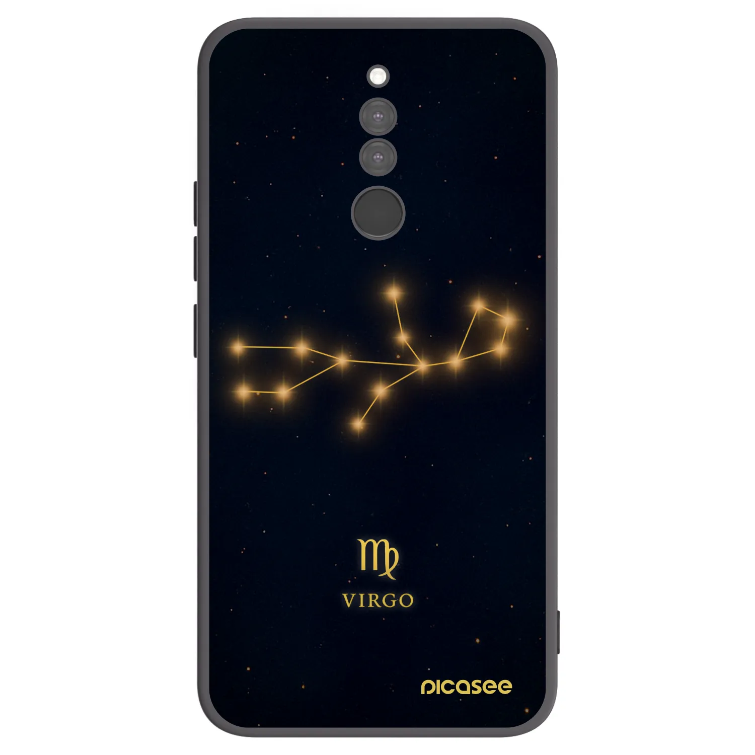 Picasee silikonowe czarne etui na Xiaomi Redmi 8 - VIRGO