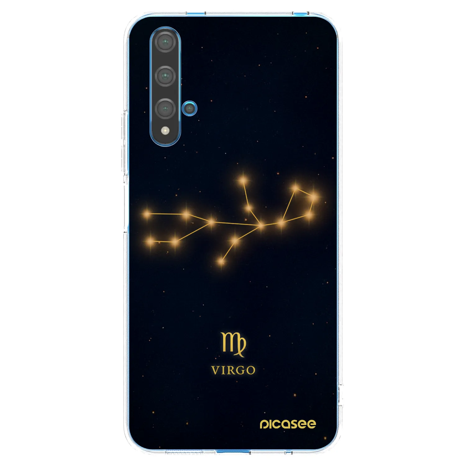 Picasee silikonowe przeźroczyste etui na Huawei Nova 5T - VIRGO