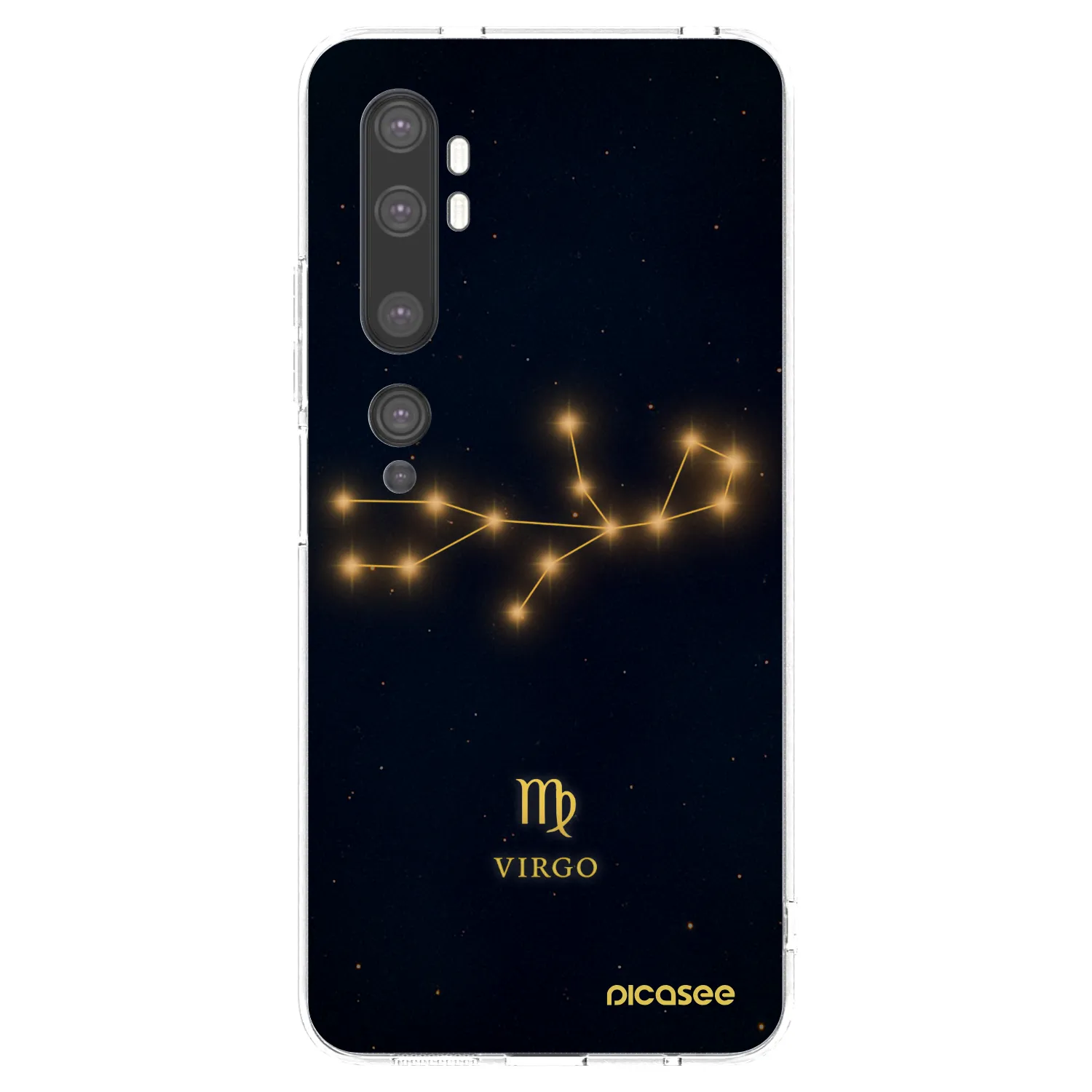 Picasee silikonowe przeźroczyste etui na Xiaomi Mi Note 10 (Pro) - VIRGO