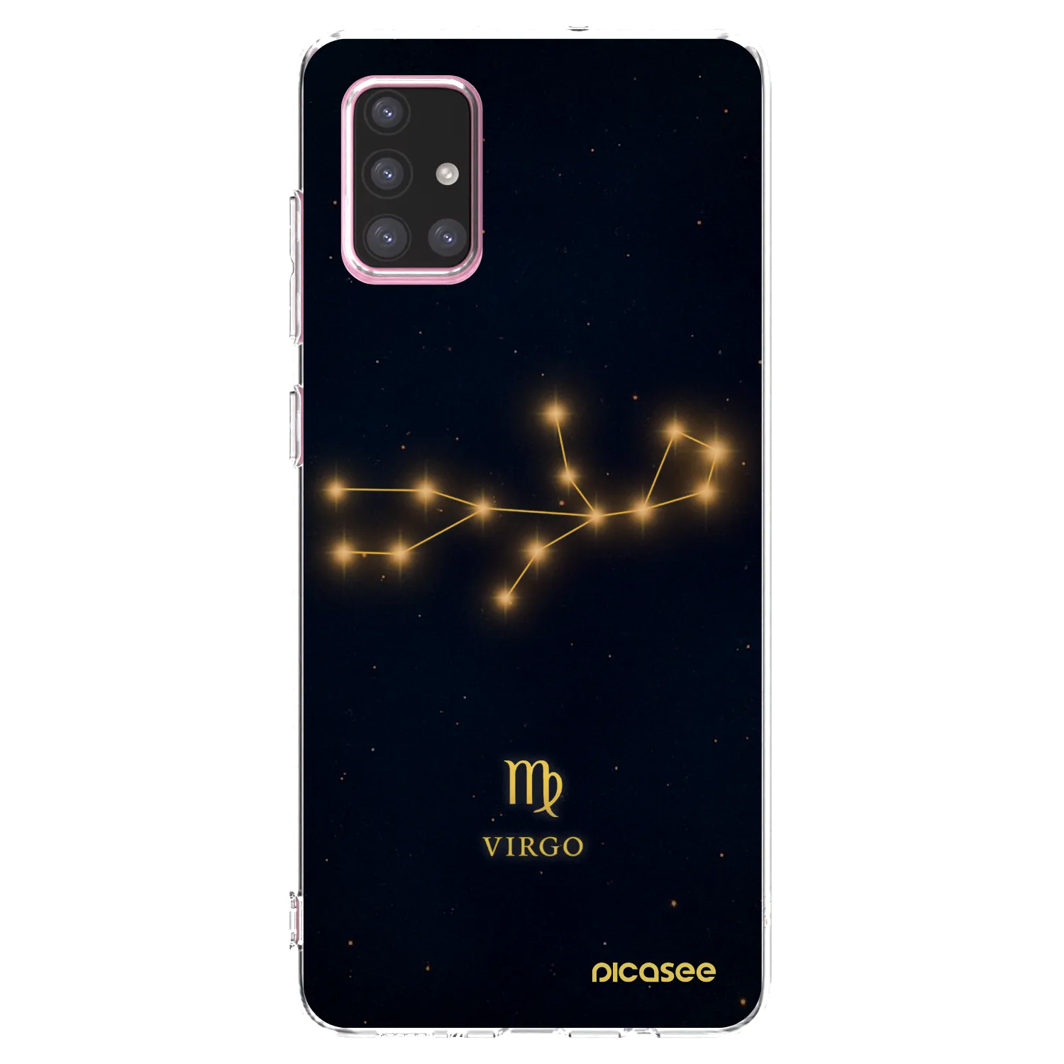 Picasee silikonowe przeźroczyste etui na Samsung Galaxy A71 A715F - VIRGO