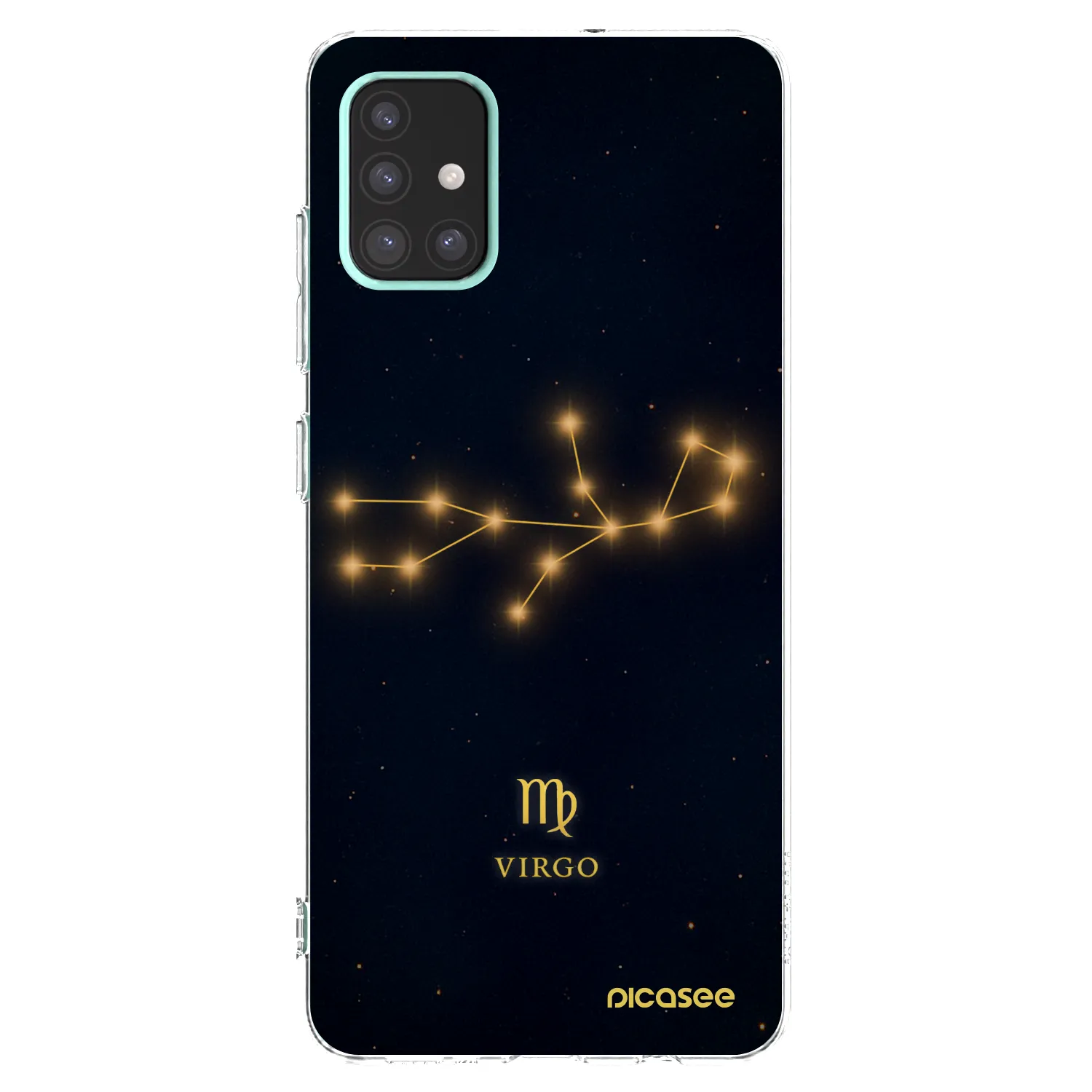 Picasee silikonowe przeźroczyste etui na Samsung Galaxy A51 A515F - VIRGO