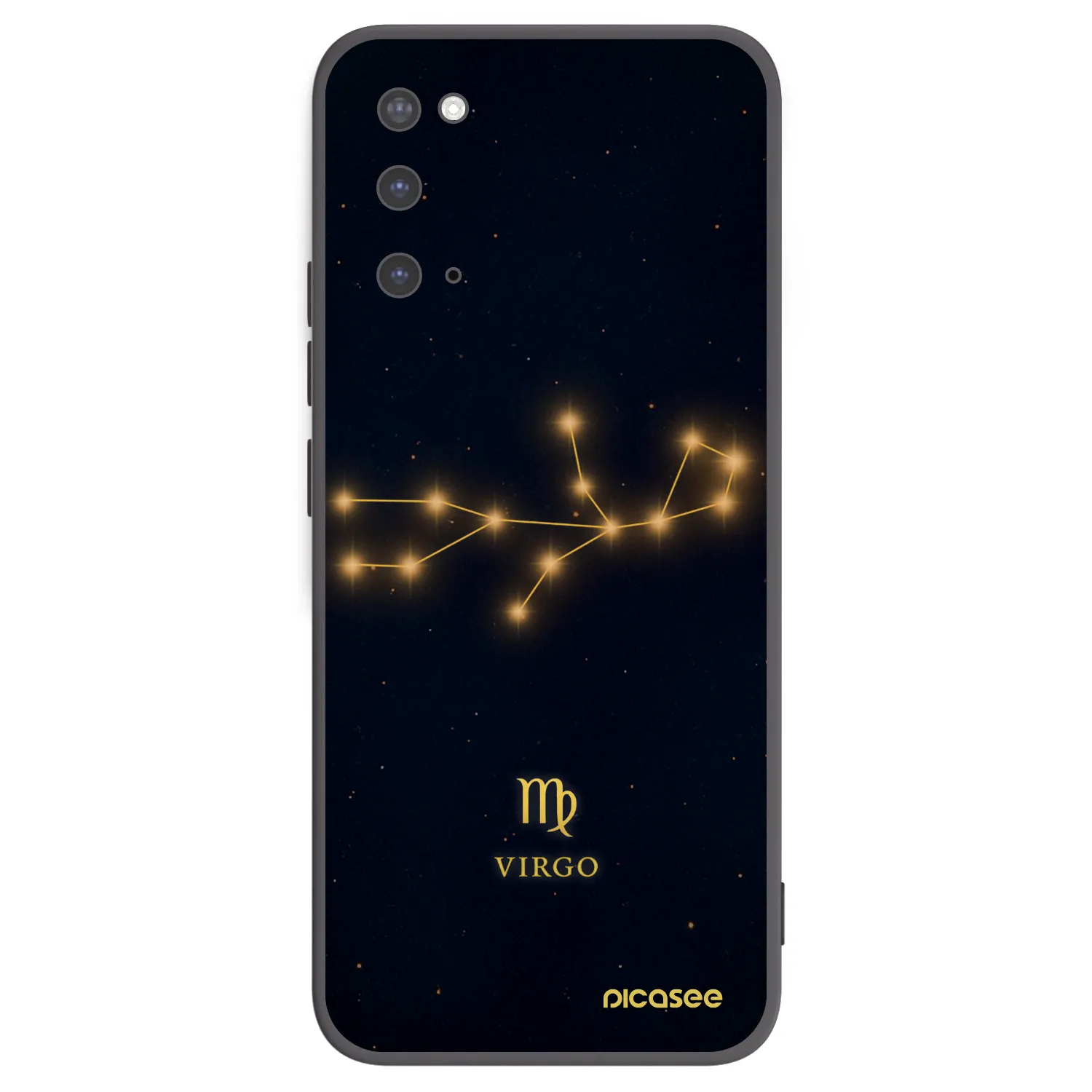 Picasee silikonowe czarne etui na Samsung Galaxy S20 G980F - VIRGO