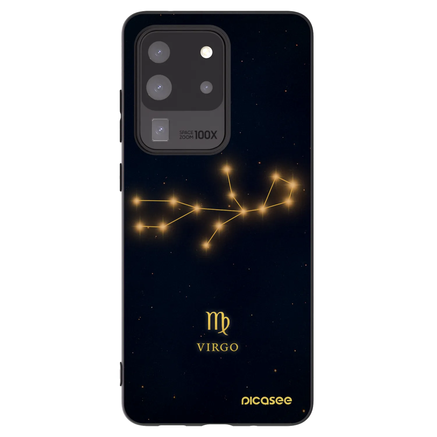 Picasee silikonowe czarne etui na Samsung Galaxy S20 Ultra 5G G988F - VIRGO