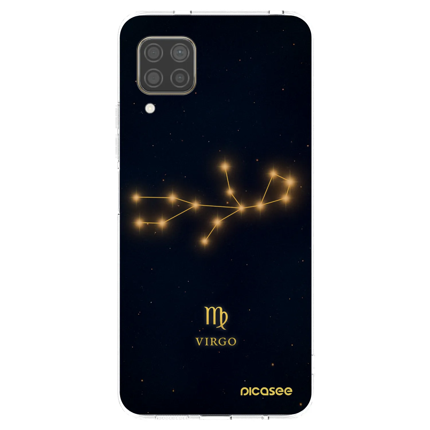 Picasee silikonowe przeźroczyste etui na Huawei P40 Lite - VIRGO