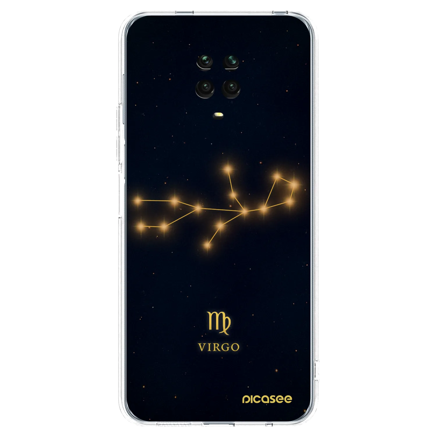 Picasee silikonowe przeźroczyste etui na Xiaomi Redmi Note 9 Pro - VIRGO