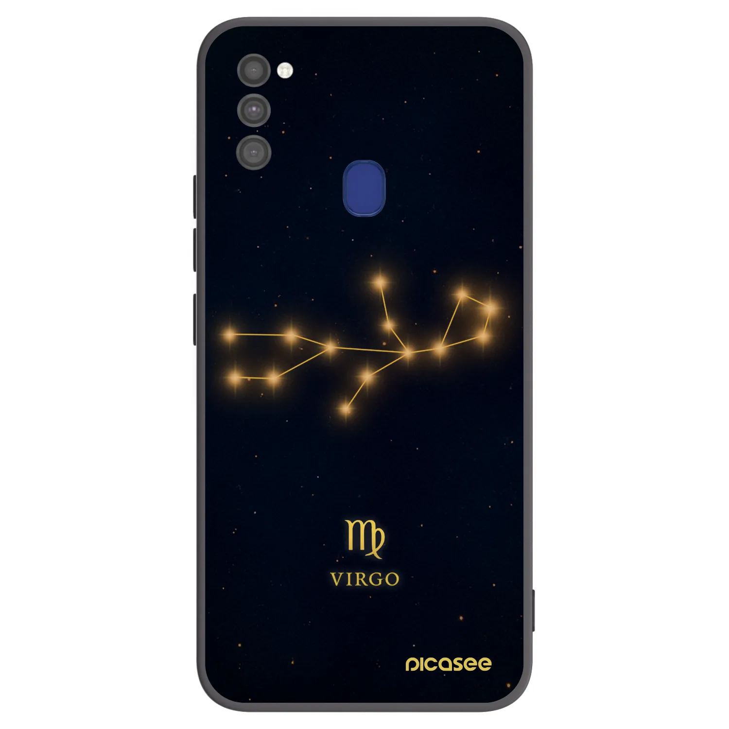 Picasee silikonowe czarne etui na Samsung Galaxy M21 M215F - VIRGO