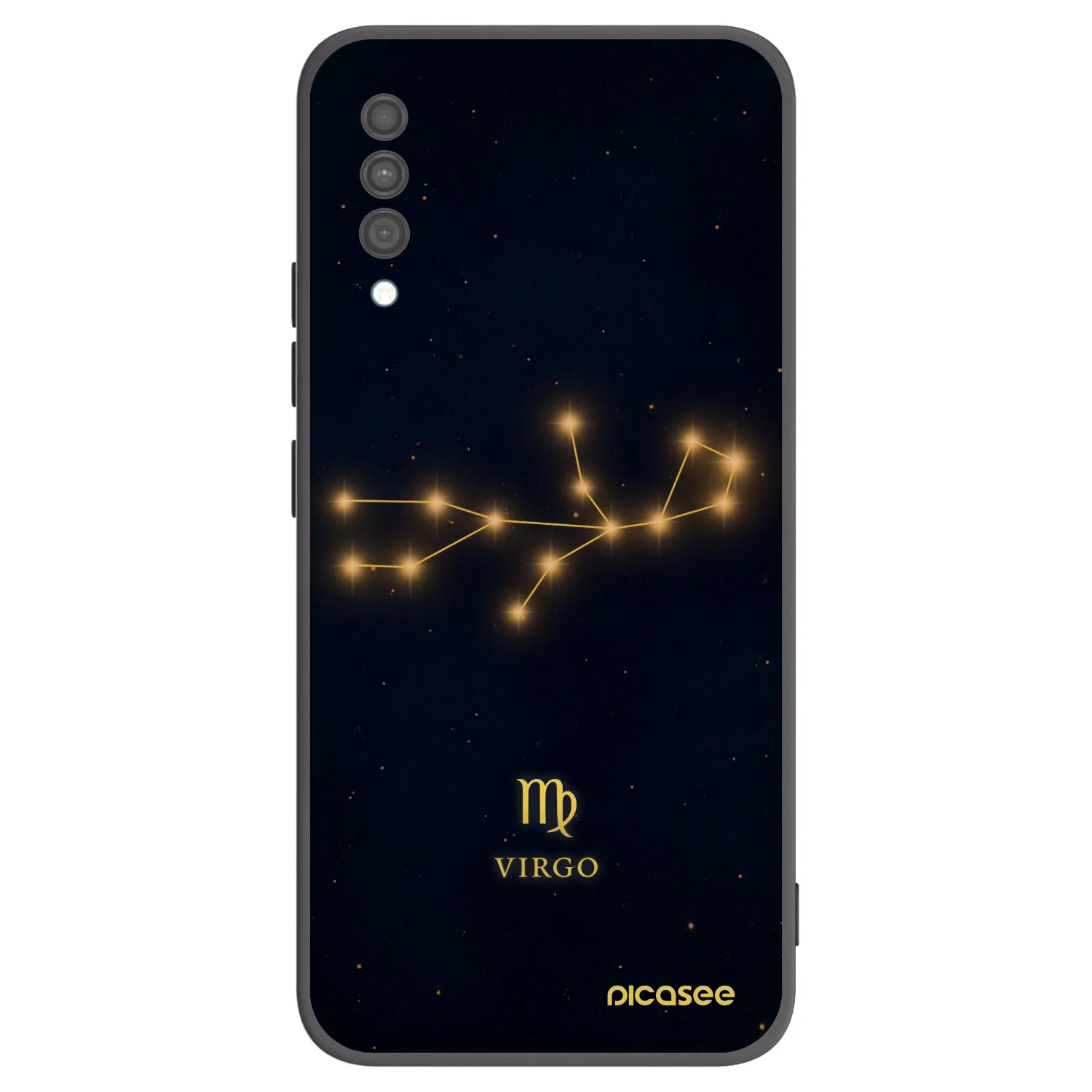 Picasee silikonowe czarne etui na Samsung Galaxy A30s A307F - VIRGO