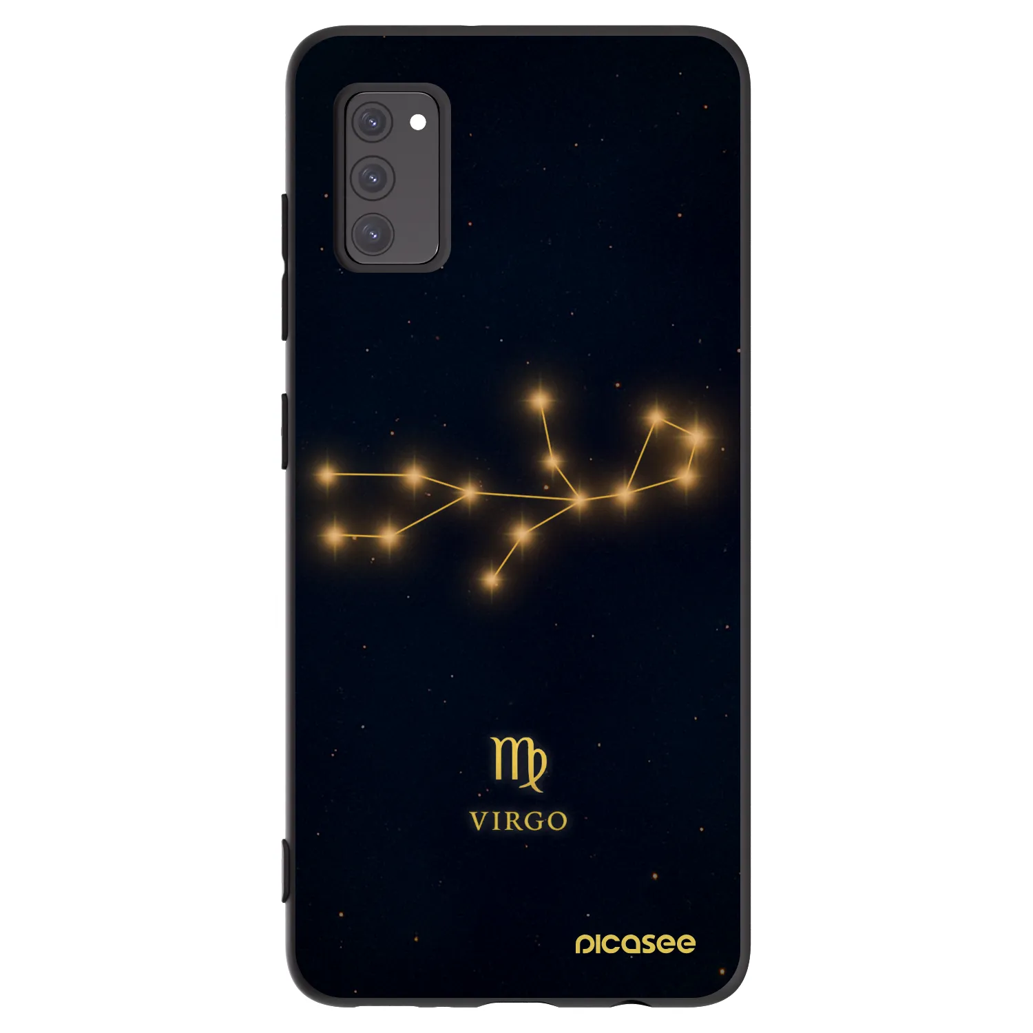 Picasee silikonowe czarne etui na Samsung Galaxy A41 A415F - VIRGO