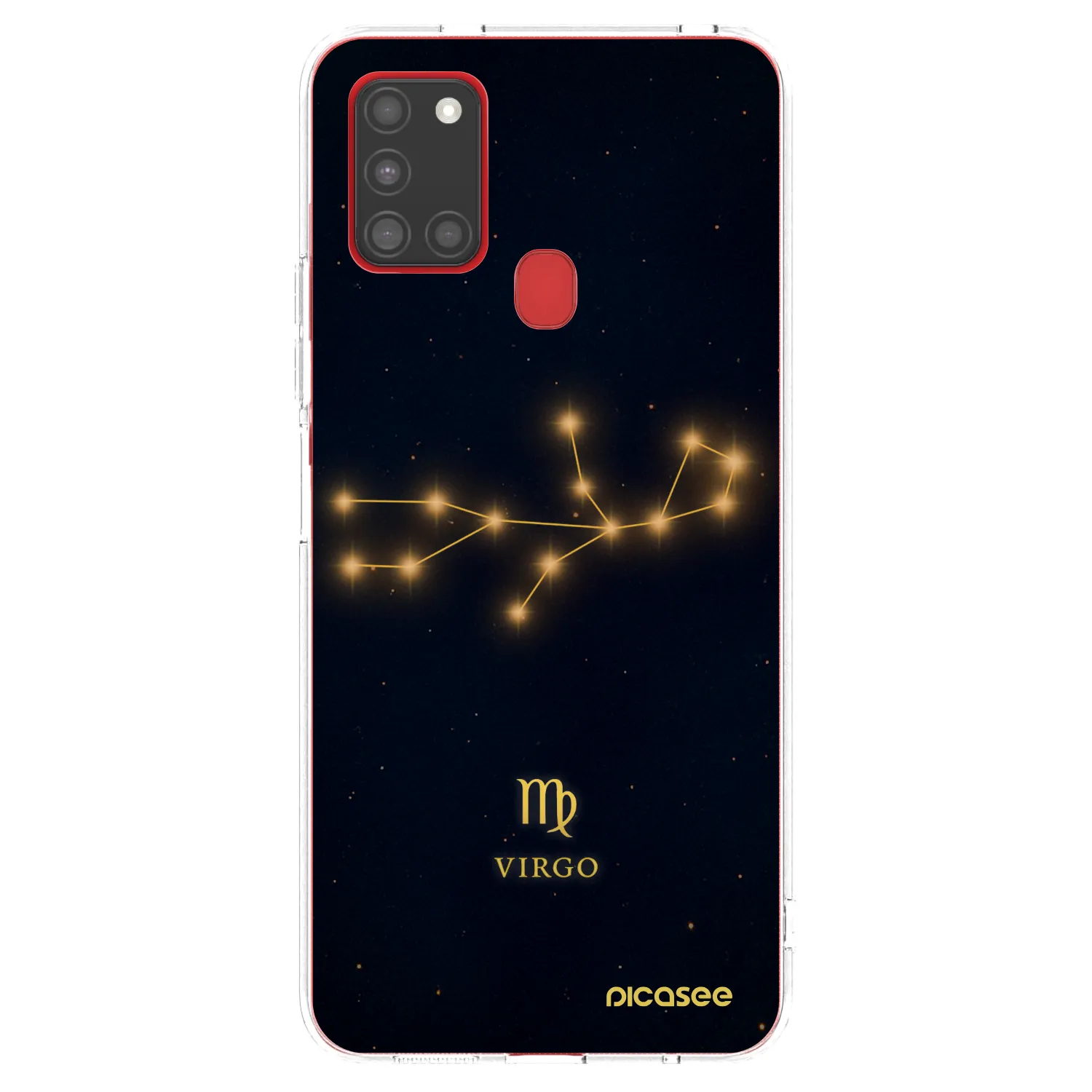 Picasee silikonowe przeźroczyste etui na Samsung Galaxy A21s - VIRGO