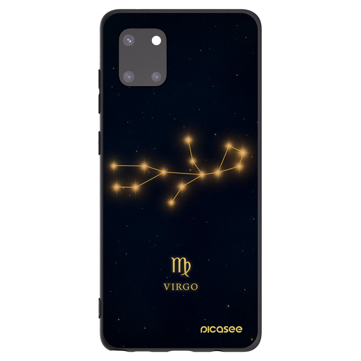 Picasee silikonowe czarne etui na Samsung Galaxy Note 10 Lite N770F - VIRGO