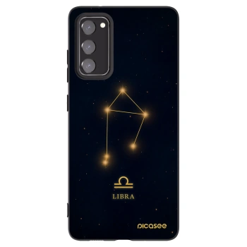 Picasee silikonowe czarne etui na Samsung Galaxy S20 FE - LIBRA