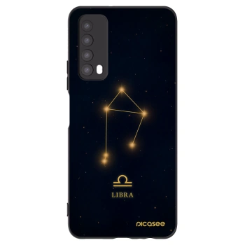 Picasee silikonowe czarne etui na Huawei P Smart 2021 - LIBRA