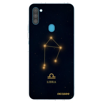 Picasee silikonowe przeźroczyste etui na Samsung Galaxy M11 - LIBRA
