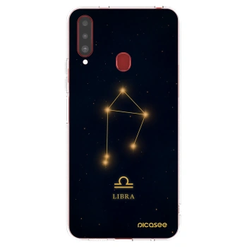 Picasee silikonowe przeźroczyste etui na Samsung Galaxy A20s - LIBRA